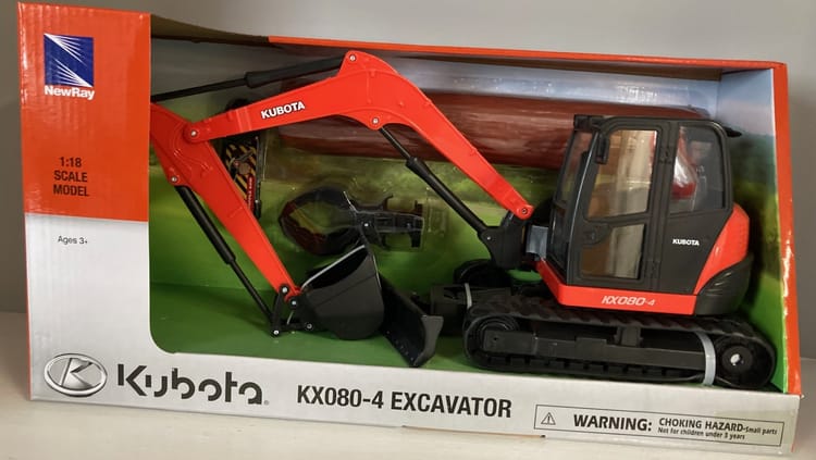 Kubota KX080-4 Toy Excavator